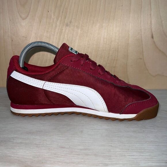 Puma Roma Basic Burgundy/White 362795-22 Youth 3.5C - Picture 7 of 11